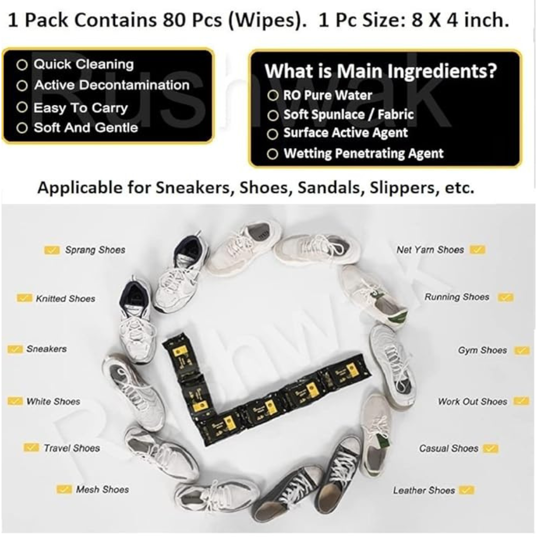 Natural Sneaker & Shoe Cleaner Wipes